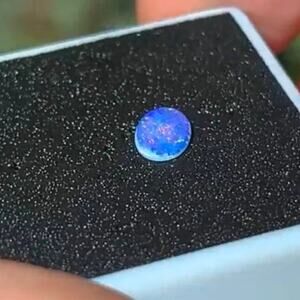 Authentic Natural Lightning Ridge Galaxy Australian Opal Cabochon Crystal Stone